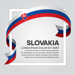 Slovakia flag background