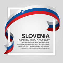 Slovenia flag background