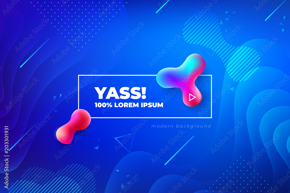 Poster liquid color background design. fluid gradient shapes composition. futuristic design posters. eps10 