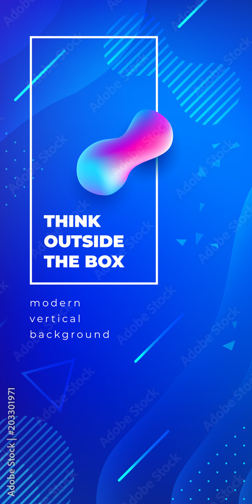 Wall mural liquid color background design. fluid gradient shapes composition. futuristic design posters. eps10 