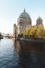 Fototapeta na wymiar Berlin Cathedral in the summer
