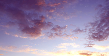 Naklejka na ściany i meble Summer sunset sunrise nature clouds sky background