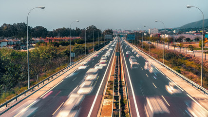 light motion on highway