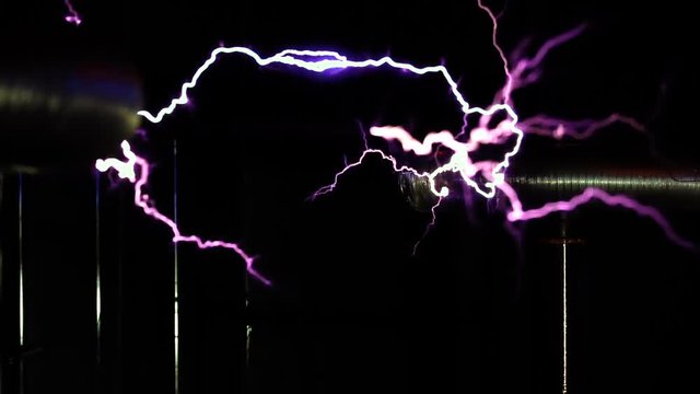 Magic Flashes lightning Generated with a Tesla Coil