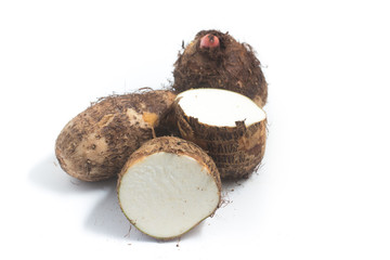 Yam, Inhame, Cara. Colocasia esculenta