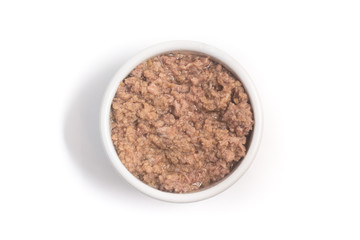Tuna fish in a bowl