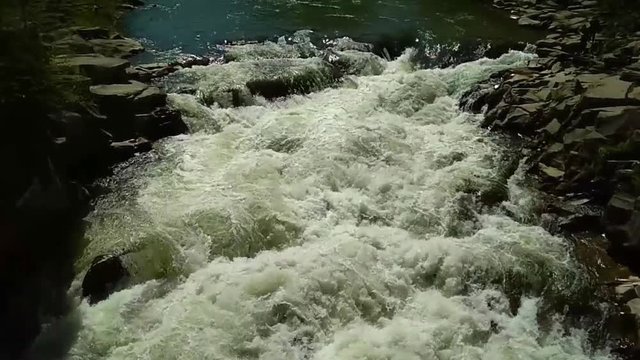 Rapid of Prut river