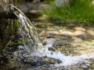 Gordijnen natuurlijk bronwater © oktay