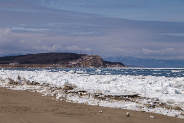 Ice melting on the Mordvinov's gulf 