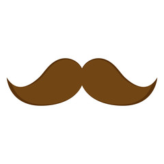 Isolated mustache icon