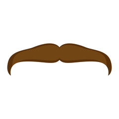 Isolated mustache icon
