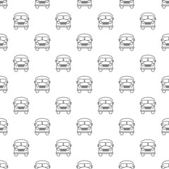 School bus pattern vector seamless repeating for any web design