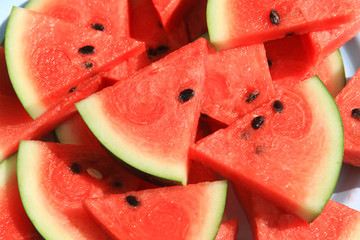 Red watermelon slice background 