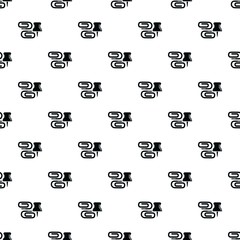 Paper clip pattern vector seamless repeating for any web design
