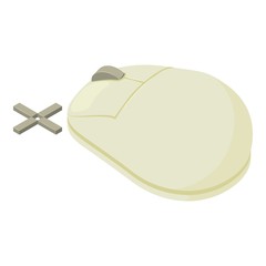 Mouse icon. Isometric of mouse vector icon for web design isolated on white background