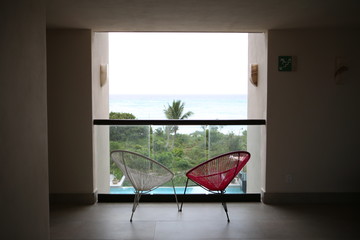 Fototapeta premium Overlooking chairs
