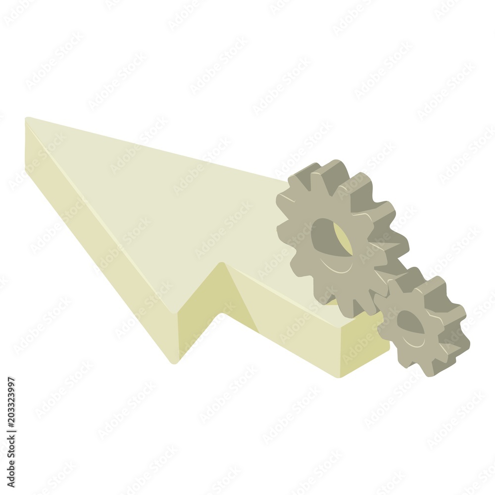 Poster loading cursor icon. isometric of loading cursor vector icon for web design isolated on white backgr