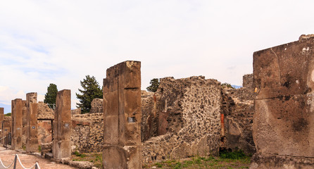 Crumbling Walls in Pompeii