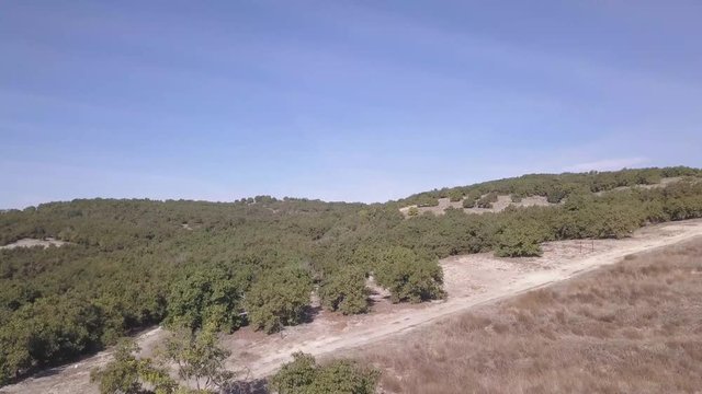Drone fly over Orchard Hills Farm California
