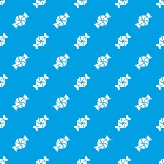 Round candy pattern vector seamless blue repeat for any use