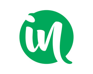 green circle initial typography typeset logotype alphabet font image vector icon logo symbol