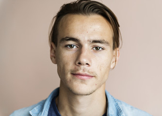 Fototapeta premium Portrait of cheerful Caucasian man