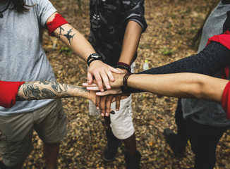 Outdoor team orienteering activity