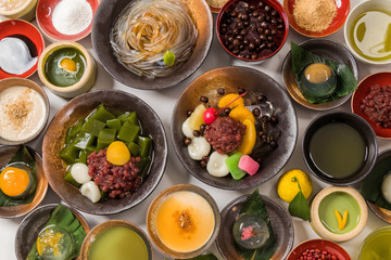 代表的な和スイーツ　traditional Japanese Sweet taste desert