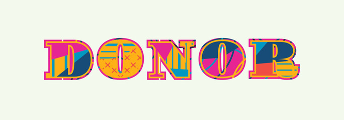 Donor Concept Word Art Illustration