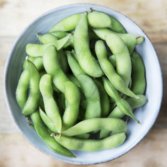 Fresh edamame.