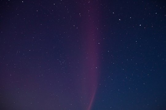 Northern lights and Aurora over Lake Superior on the North Shore of Lake Superior in Minnesota