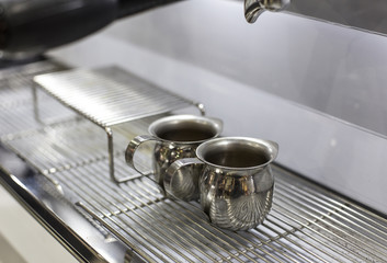 Process of preparation of coffee (coffee machine)