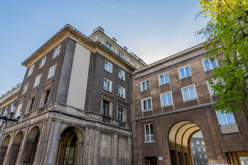 Dans la quartier de Nowa Huta à Cracovie