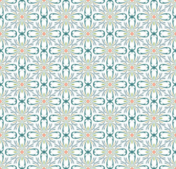 Vector floral seamless pattern, vector repeating texture backgro