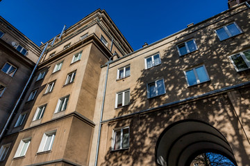 Dans la quartier de Nowa Huta à Cracovie