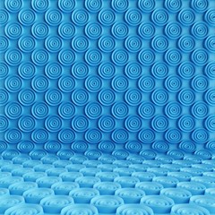 Obraz premium Blue circular background