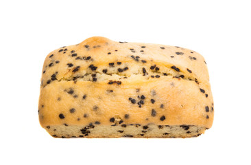 muffin with chocolate isolated