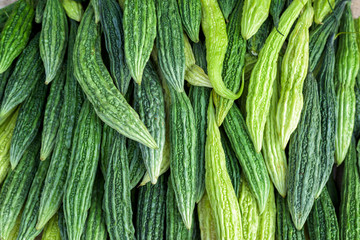 Close up Bitter melon