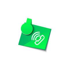 Vector phone support web button