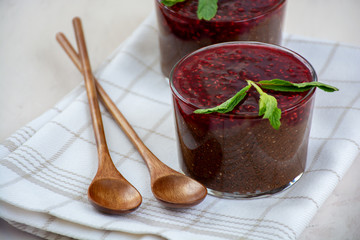 Chocolate chia pudding