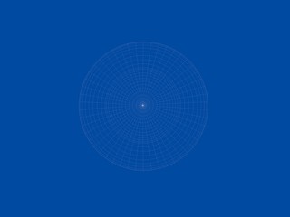 3d rendering of a blueprint lamp light holder isolate on a blue background