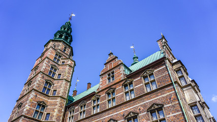 Fototapeta premium Rosenborg Castle from below, Copenhagen, Denmark