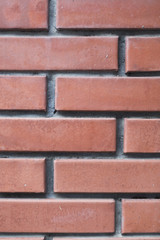 Obraz premium Red Wall Brick Close up view. daylight