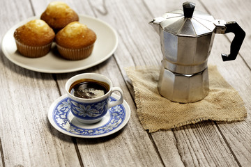 coffee and coffeemaker