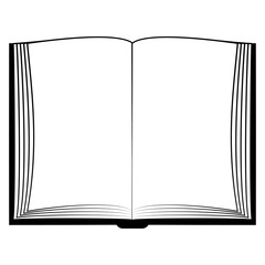 icon open book, Mock up book white pages, vector concept image Bible, Quran