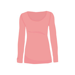 Pink Long Sleeve Shirt Fashion Style Item Illustration