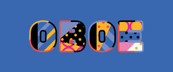 Oboe Concept Word Art Illustration