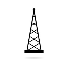 Transmitter simple icon, Transmitter tower icon