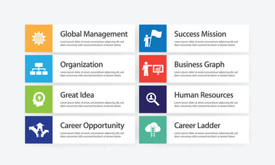 Business Management Infographic Icon Set