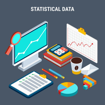 Statistical Data Isometric Design Concept